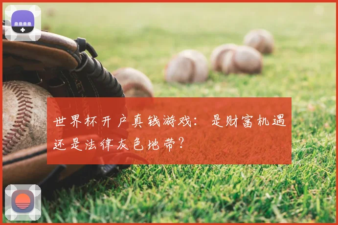 世界杯开户真钱游戏：是财富机遇还是法律灰色地带？