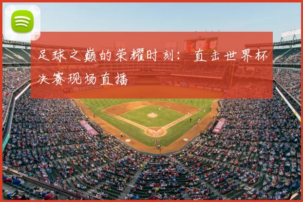 足球之巅的荣耀时刻:直击世界杯决赛现场直播
